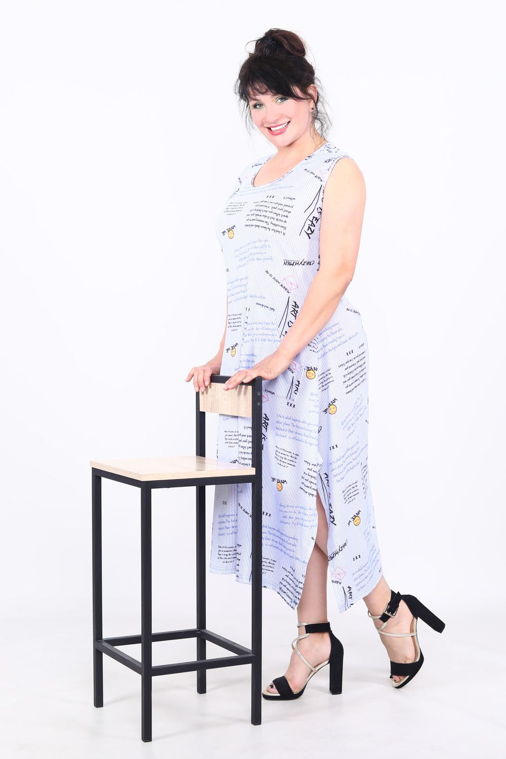 Платье 15487 - голубой