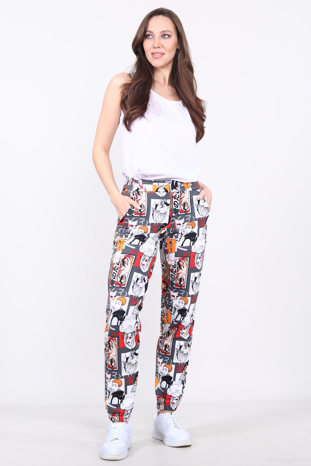 Брюки 15484 - красный