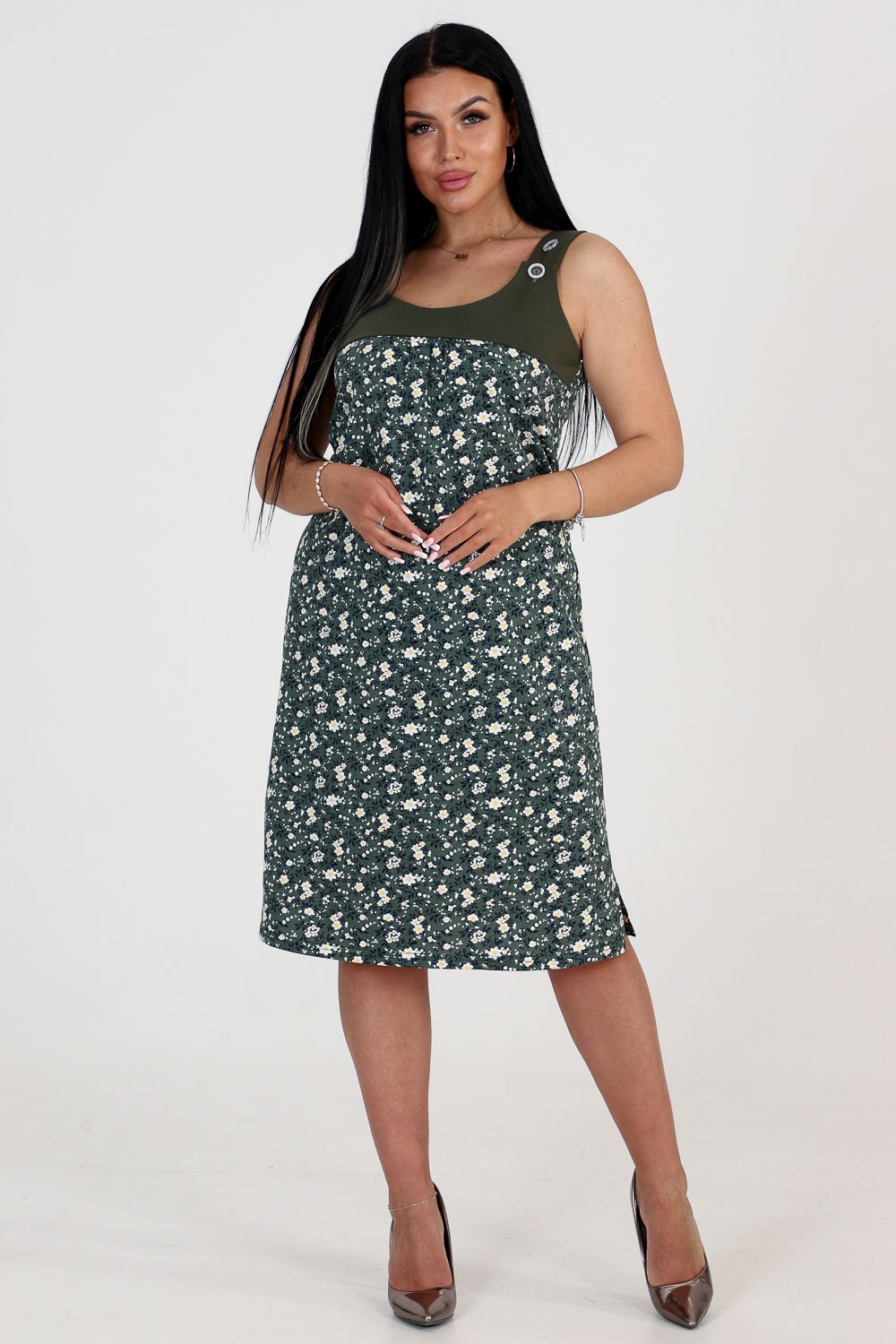 Сарафан 24764 - зеленый