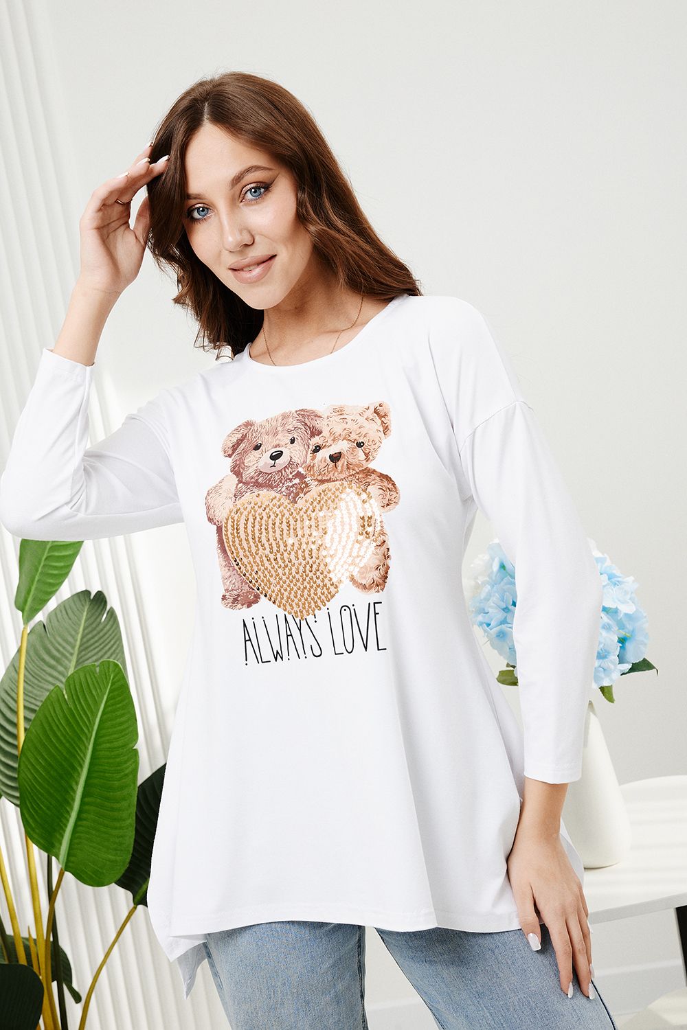 Туника 8347 - белый