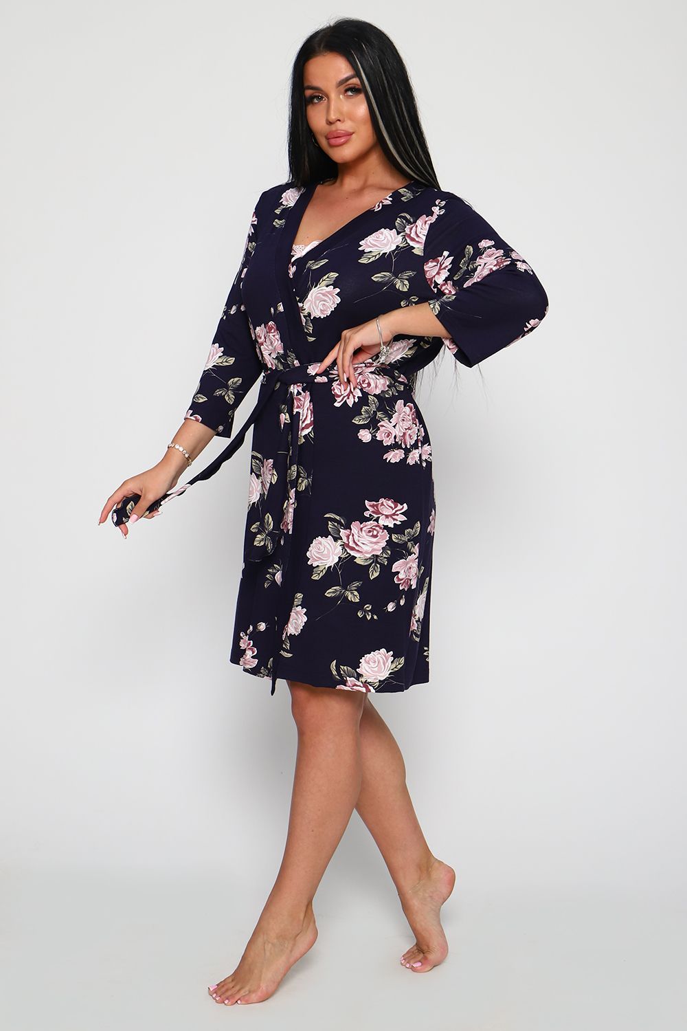 Халат 78526 - синий