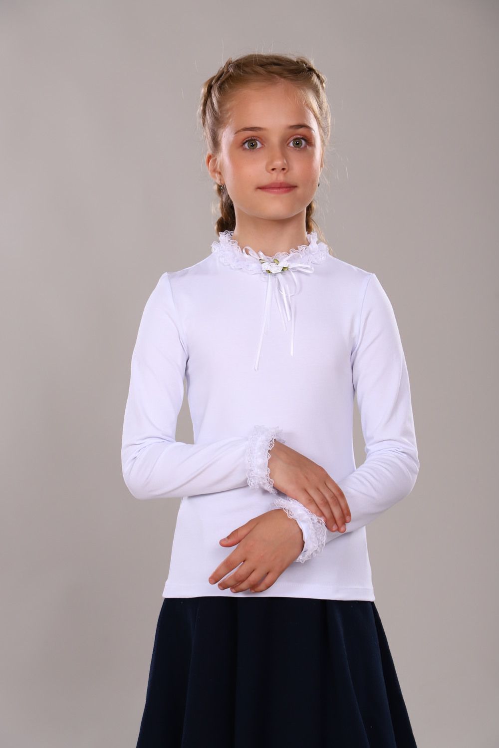 Блузка для девочки Ариэль Арт. 13265 - белый