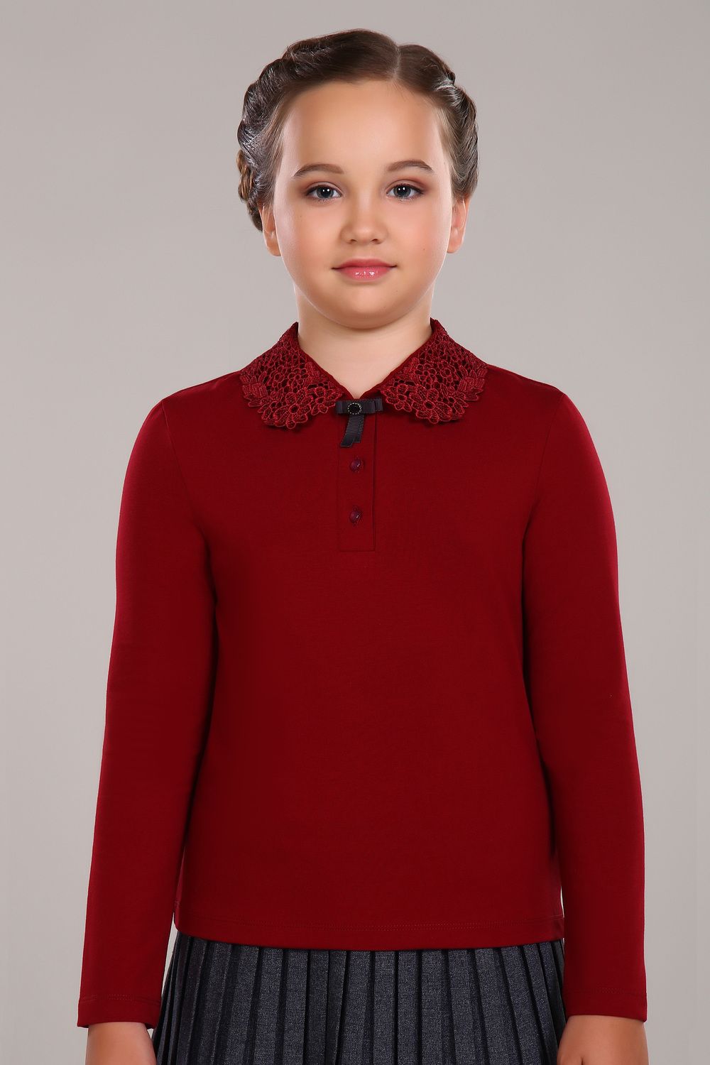Блузка для девочки Рианна Арт.13180 - бордовый
