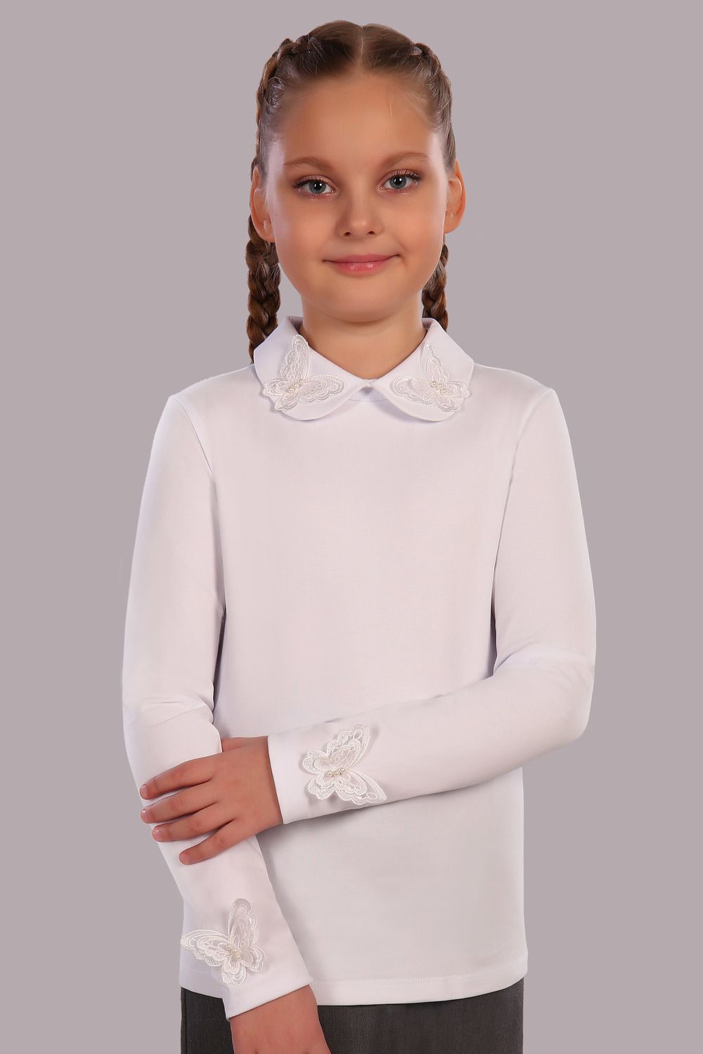 Блузка для девочки Камилла арт. 13173 - белый