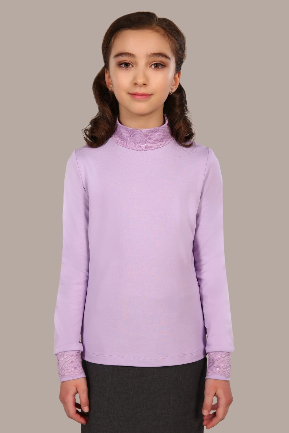 Блузка для девочки Дженифер арт. 13119 - светло-сиреневый