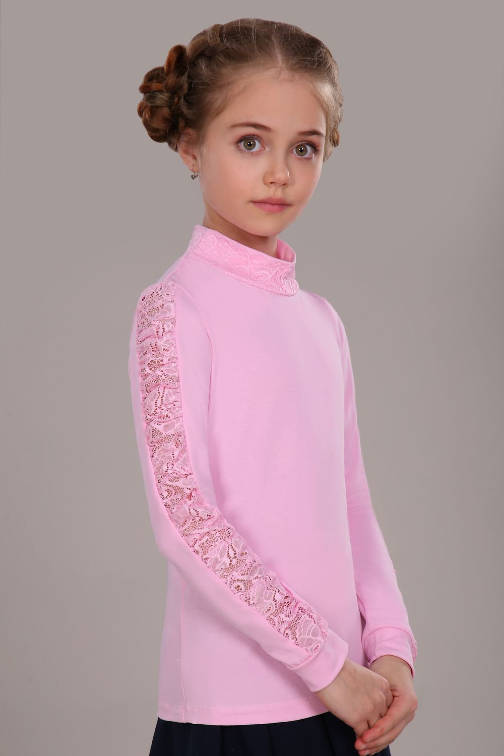 Блузка для девочки Каролина New арт.13118N - светло-розовый