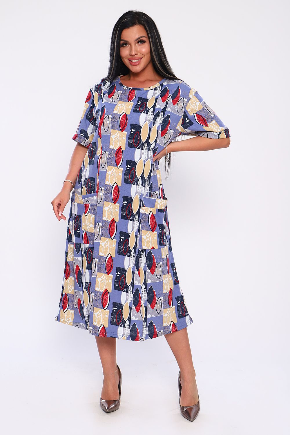 Платье 59129 - синий