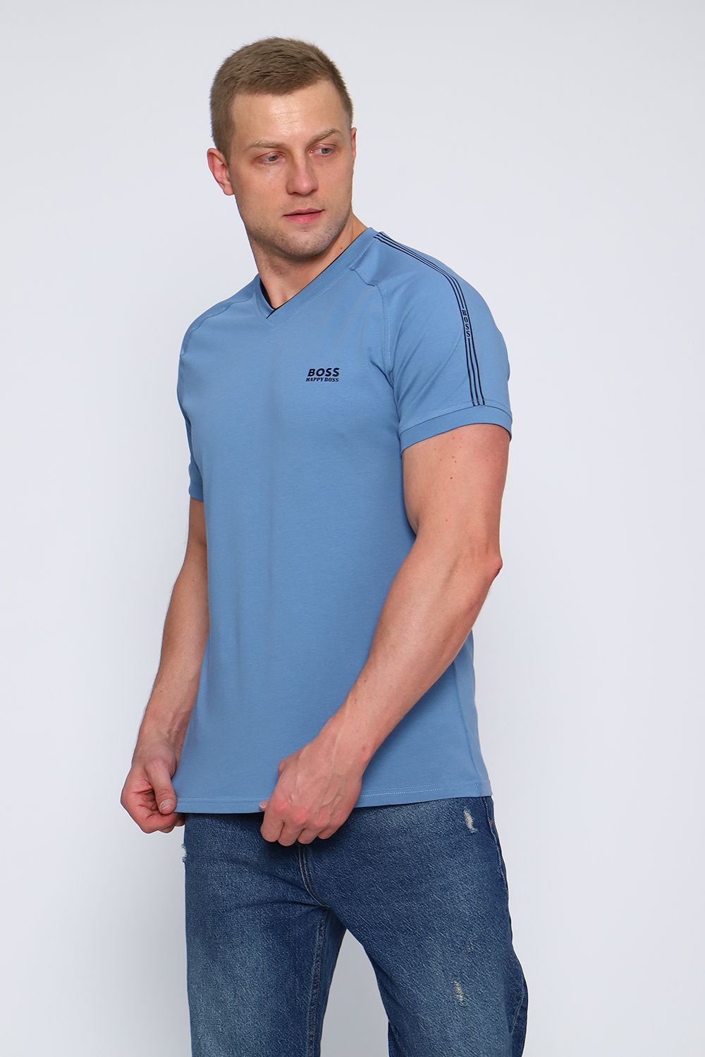 Футболка 86034 - небесно-голубой