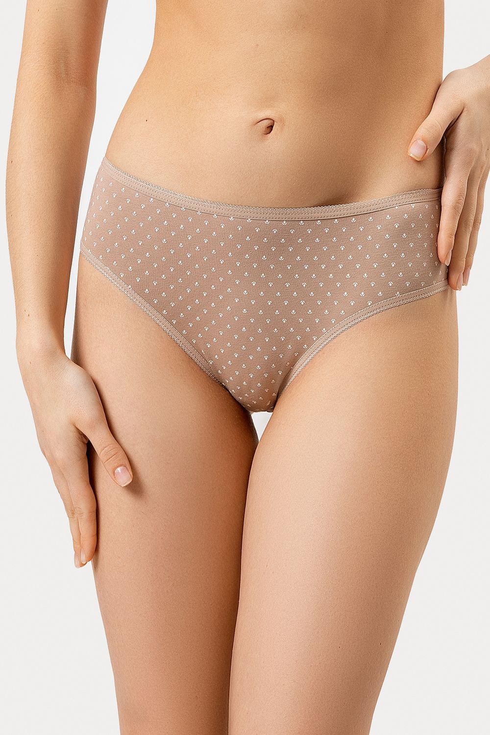 Трусы женские 412447 - мелкий узор на фраппе