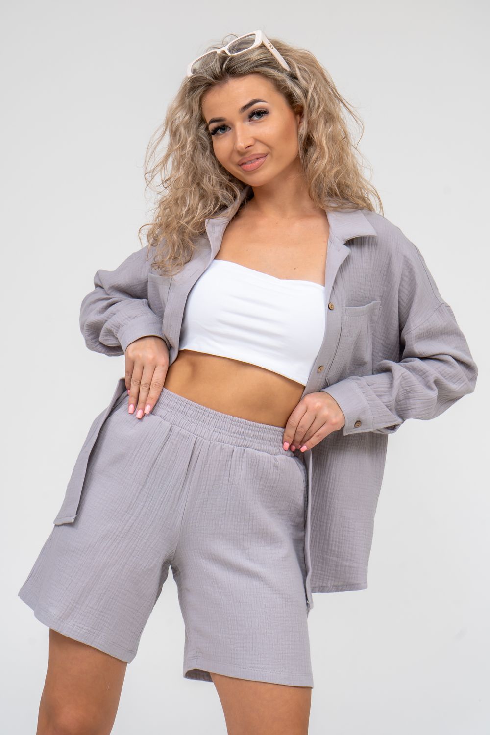 Шорты 36631 - серый