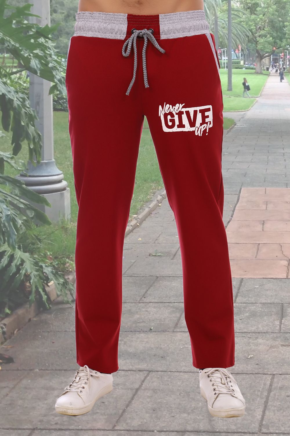 Брюки Бойс - бордовый