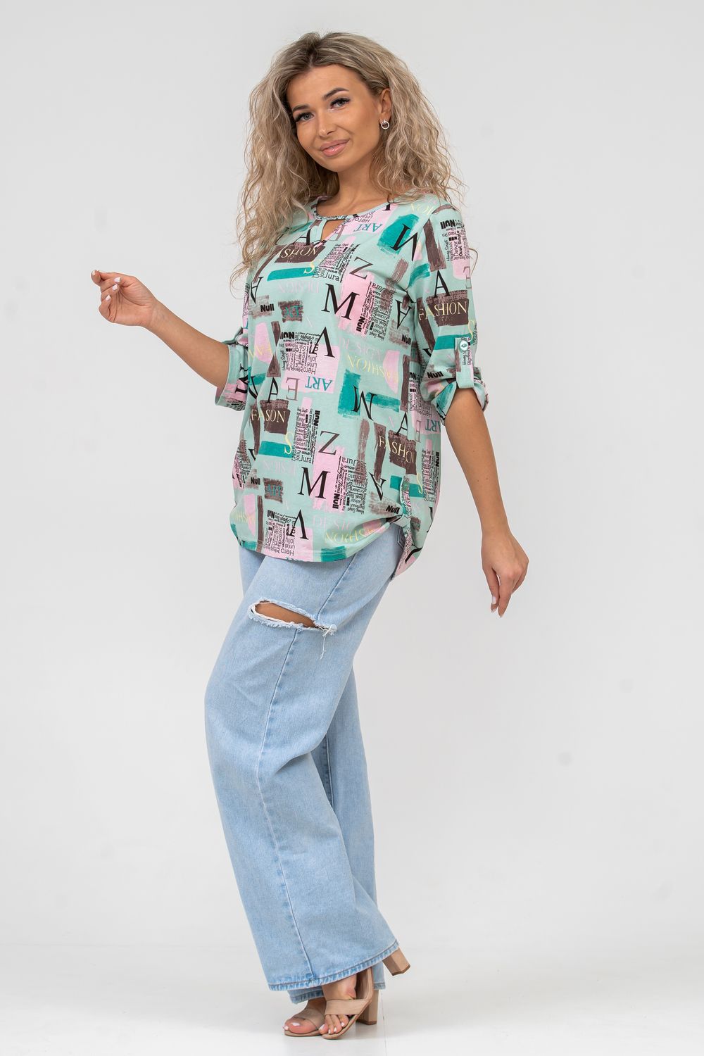 Туника 36561 - светло-зеленый