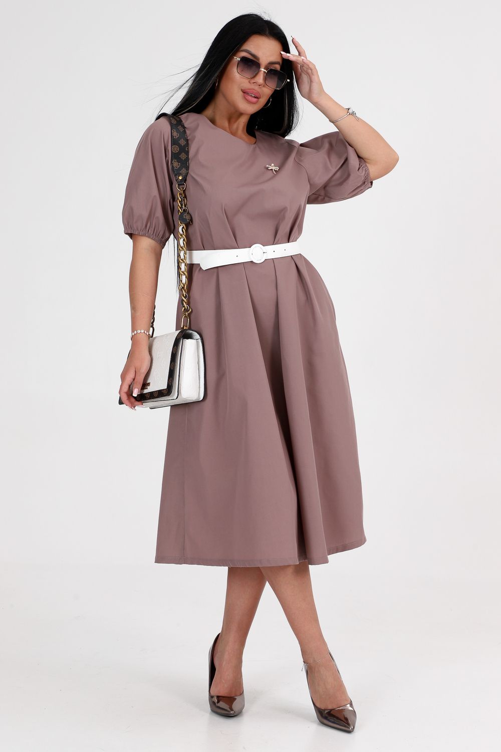 Платье 31753 - бежевый