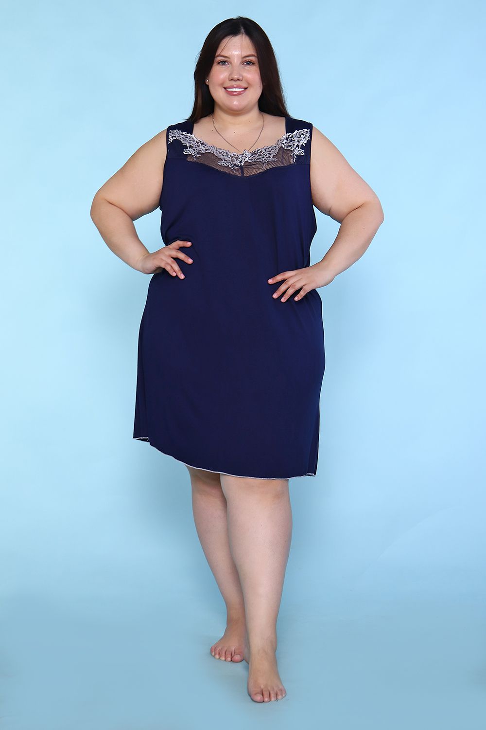 Сорочка 6420 - синий