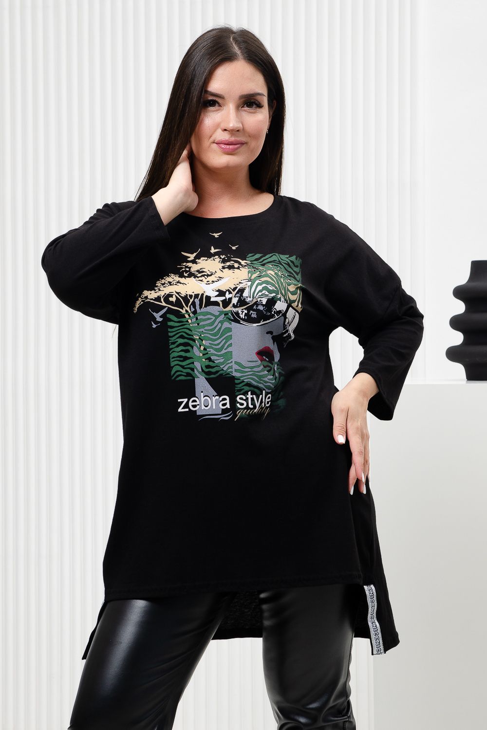 Туника 7164 - зебра стайл