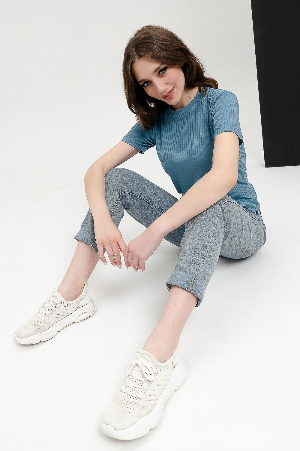 Футболка 18039 - голубая дымка