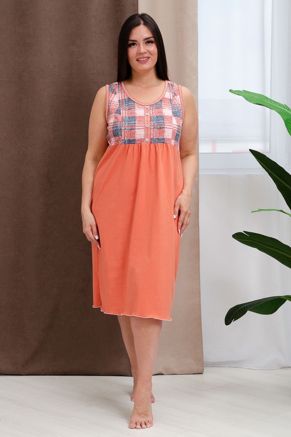 Сорочка 9093 - персик