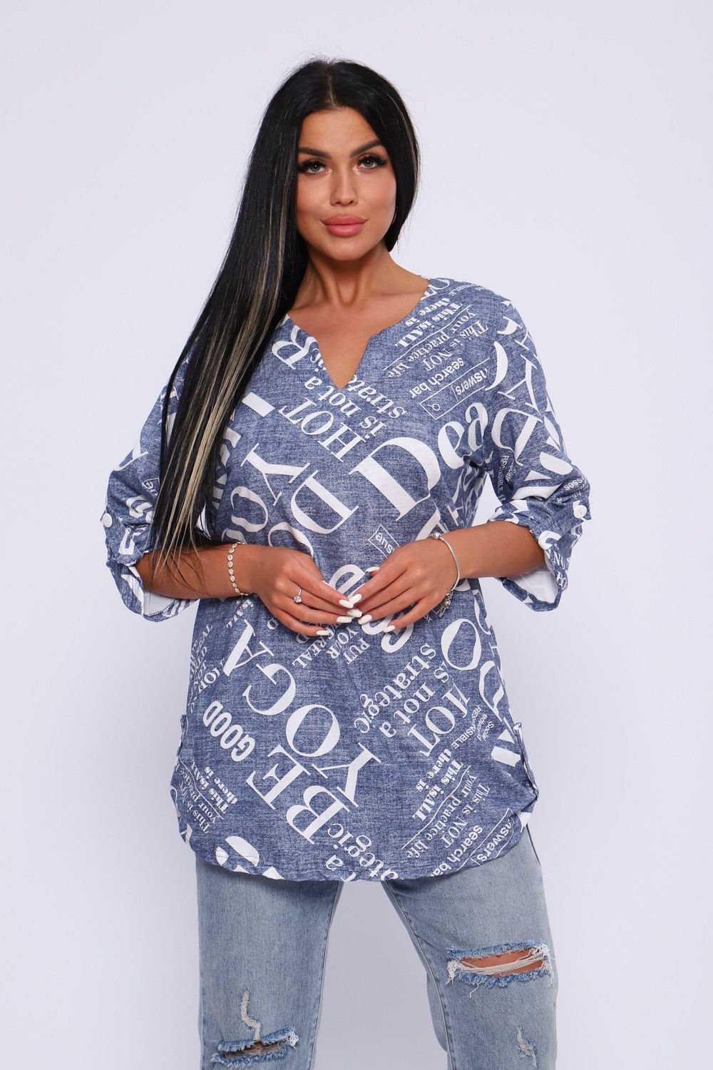 Туника 15494 - индиго