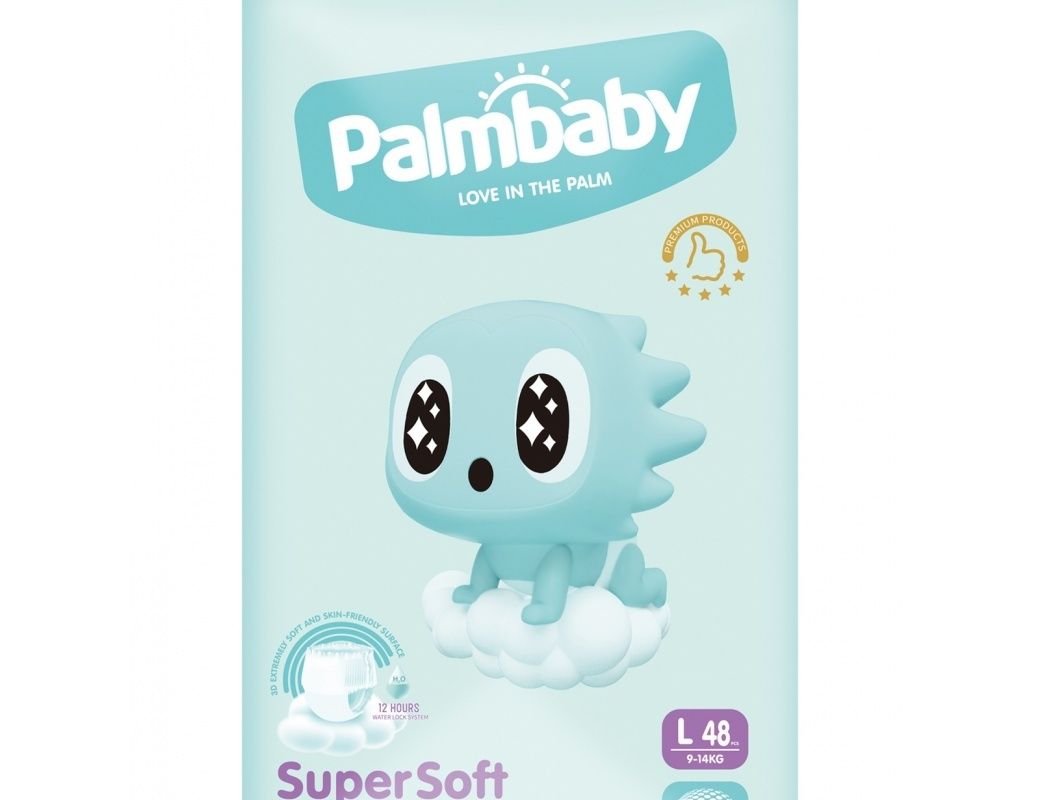 Подгузники-трусики детские  "Palmbaby super soft Premium" NK18- L -48  шт