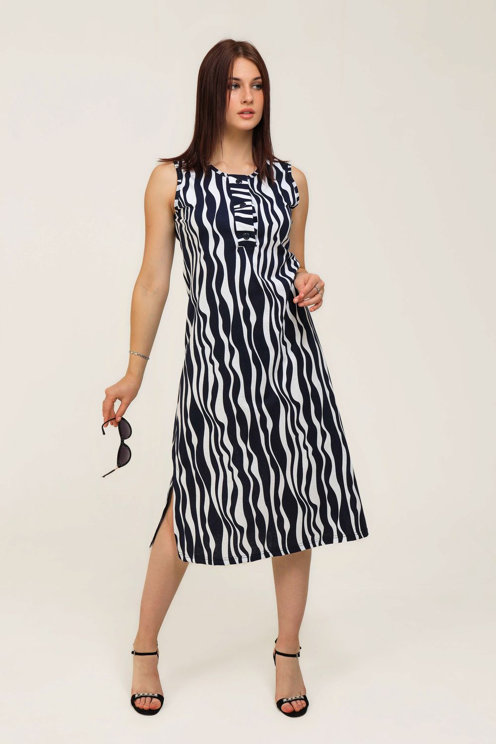 № 21587 Сарафан - синие волны