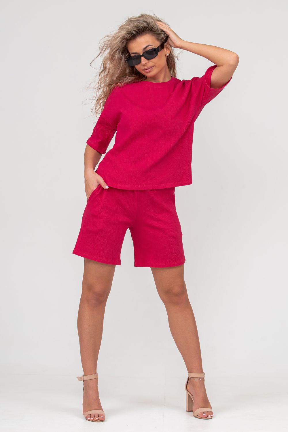 Костюм 36645 - малина