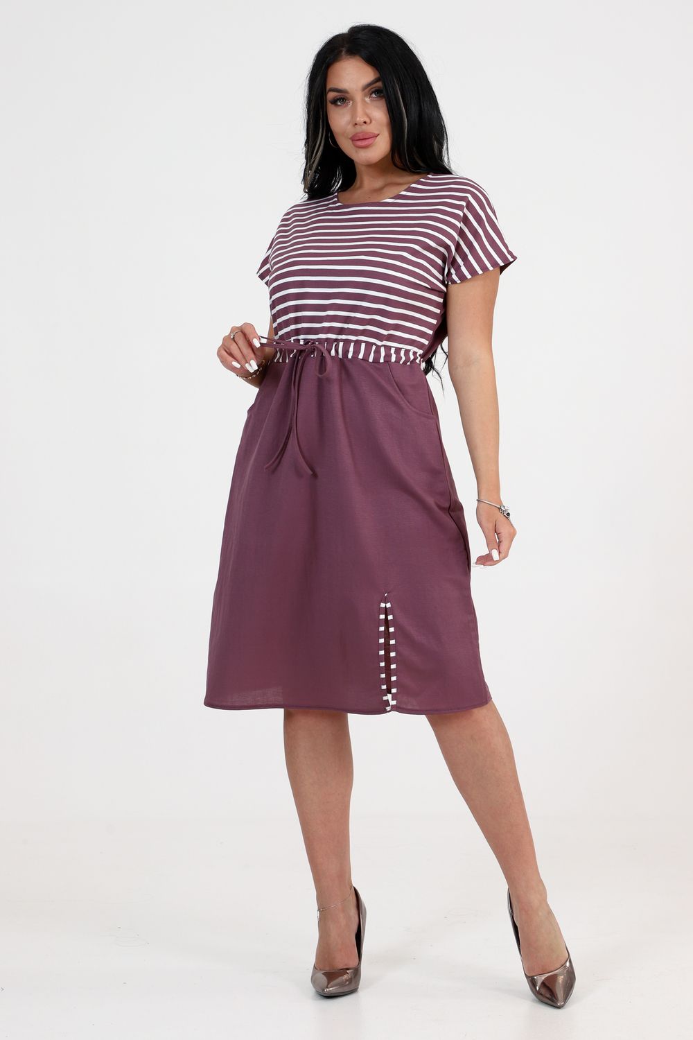 Платье 31754 - брусника