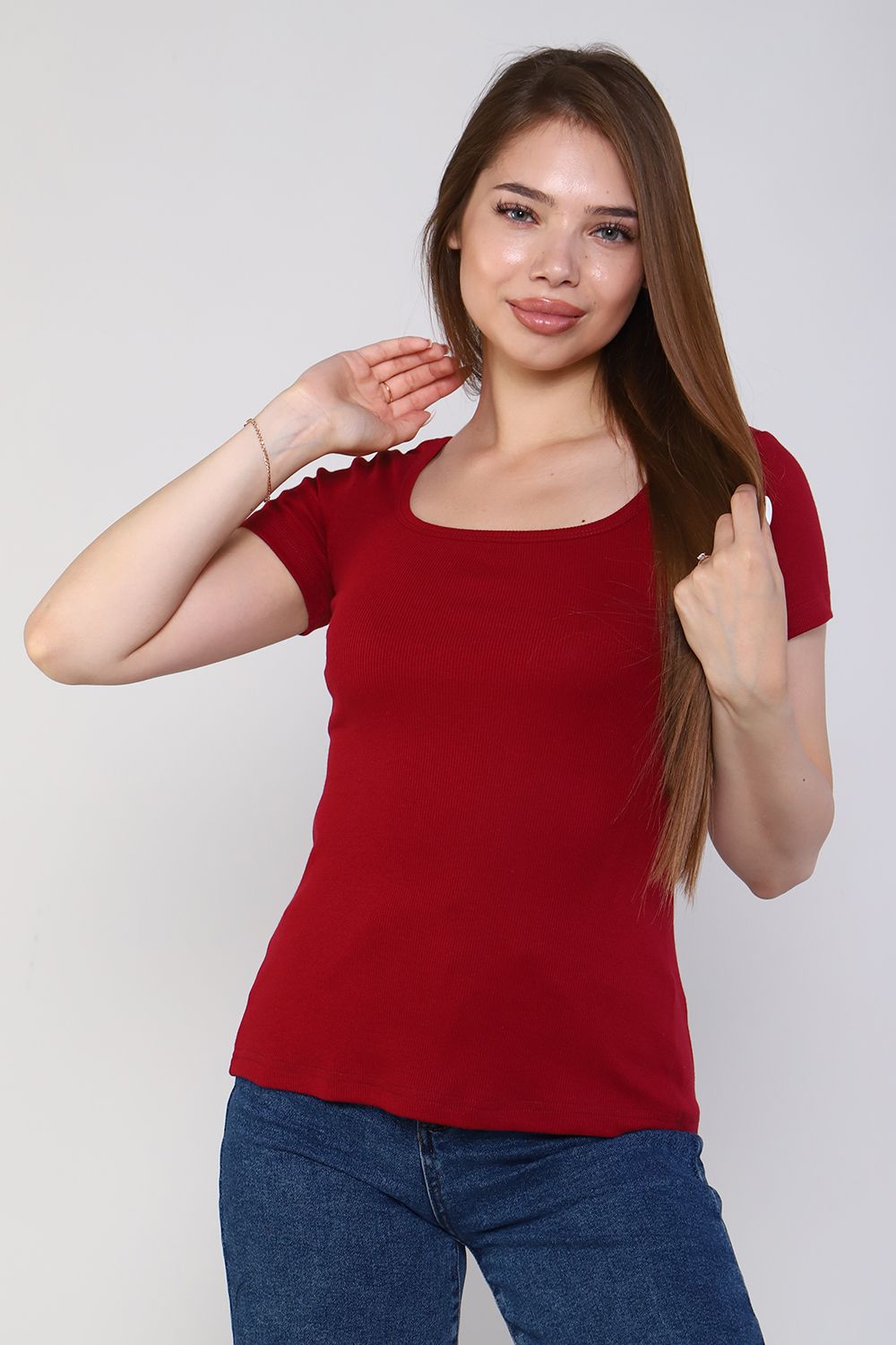 Футболка 86045 - бордо