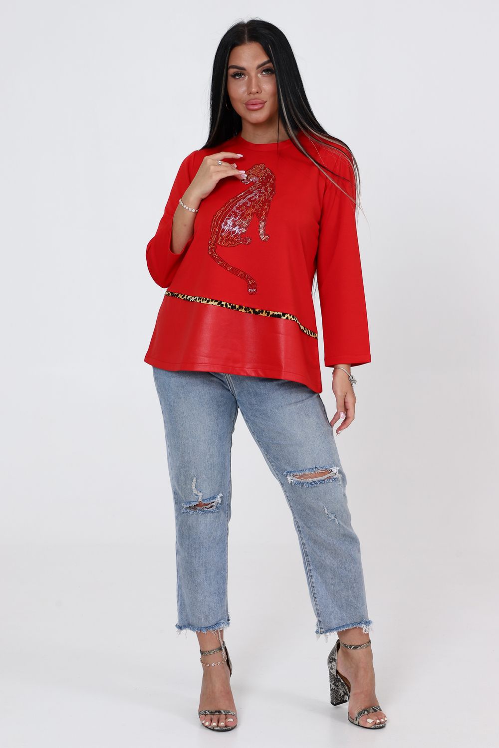 Туника 31756 - красный