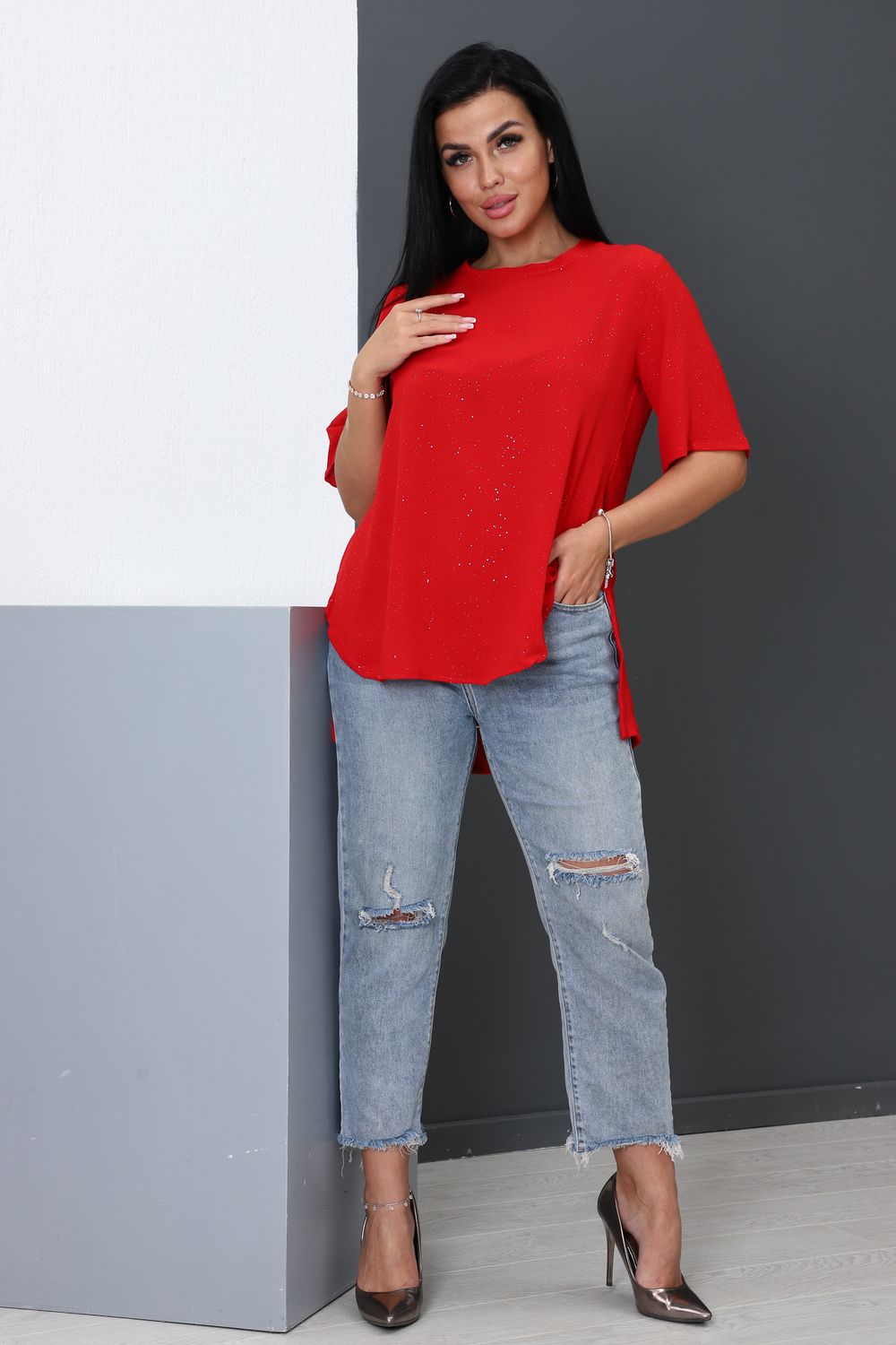 Туника 52292 - красный