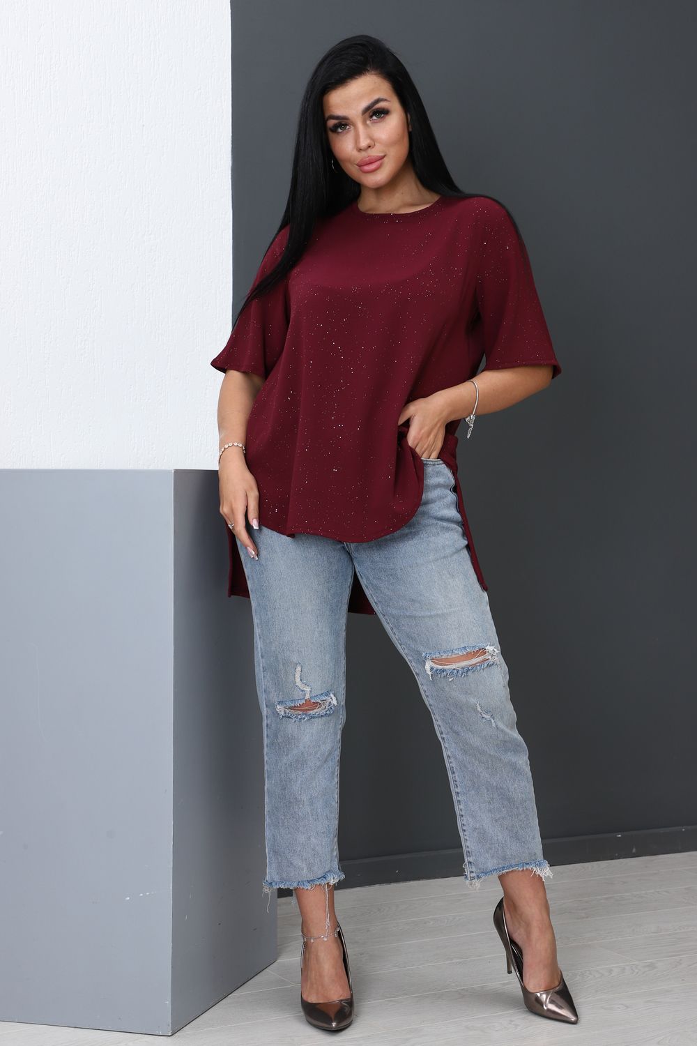 Туника 52292 - фиолетовый