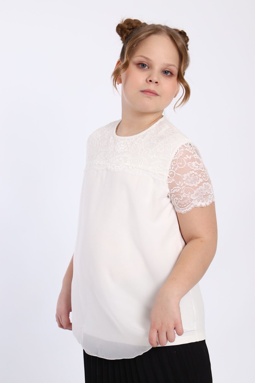Блузка для девочки Анжелика Арт. 13177 - крем