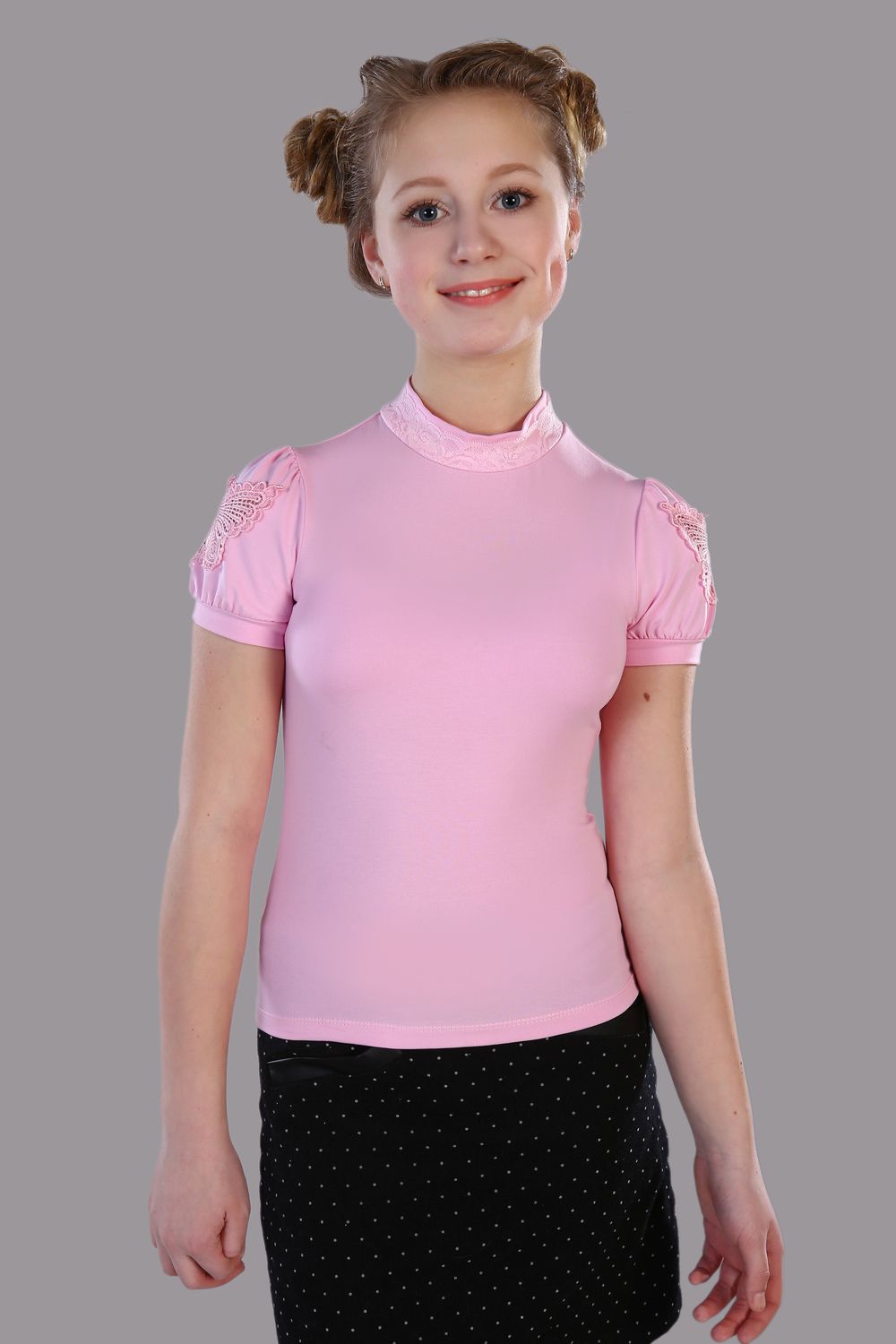 Блузка для девочки Бэлль Арт. 13133 - светло-розовый