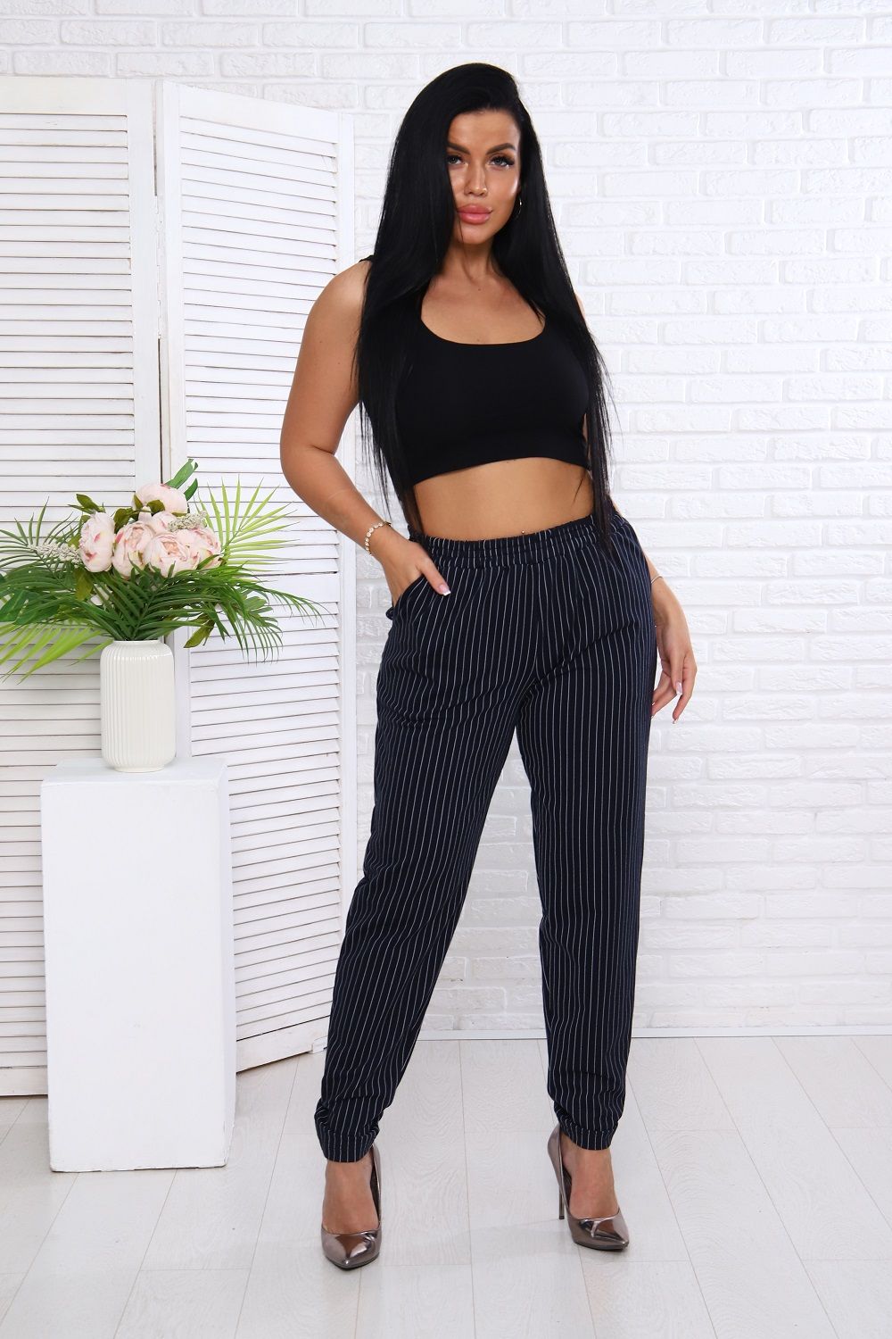 Брюки 57105 - темно-синий