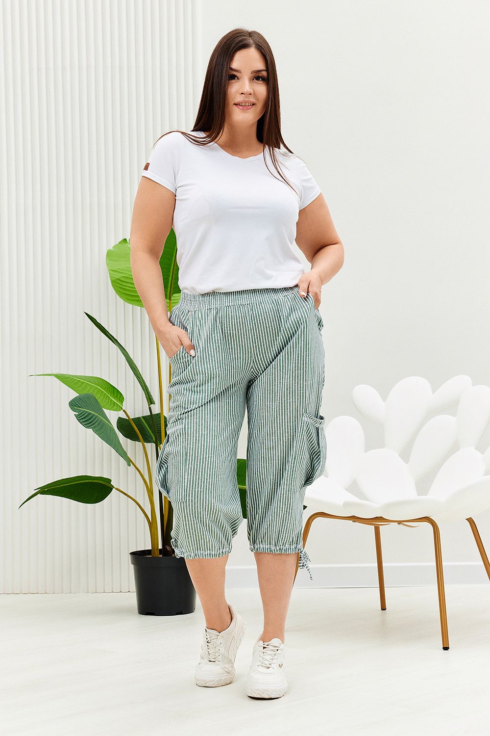 Бриджи 9207 - полоса хаки