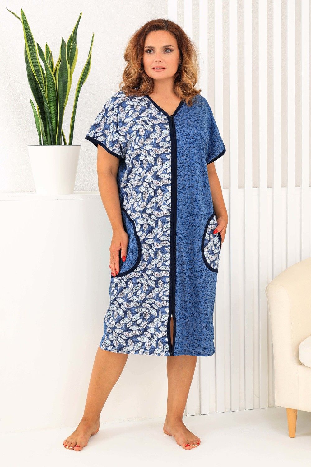 Халат 2840 - джинс