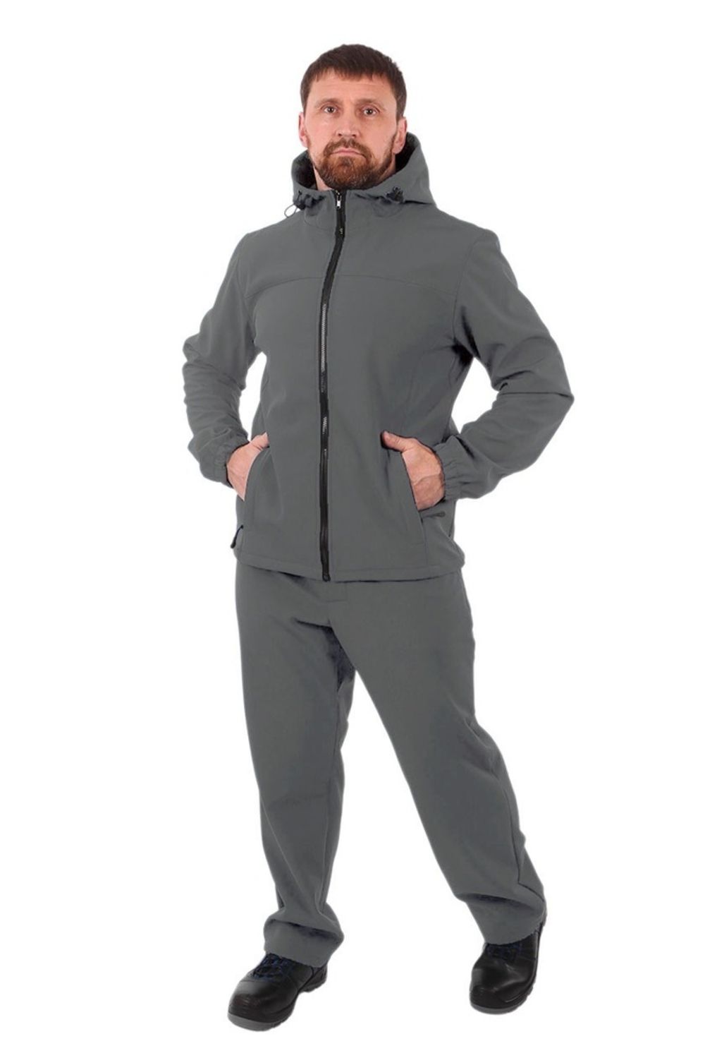 Костюм демисезонный Софтшелл - серый