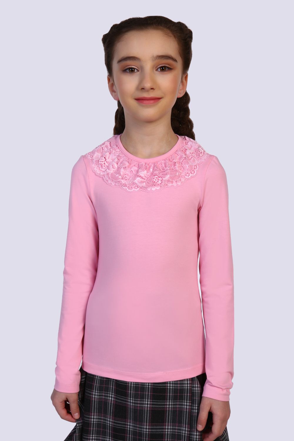 Блузка для девочки Вероника 13141 - светло-розовый