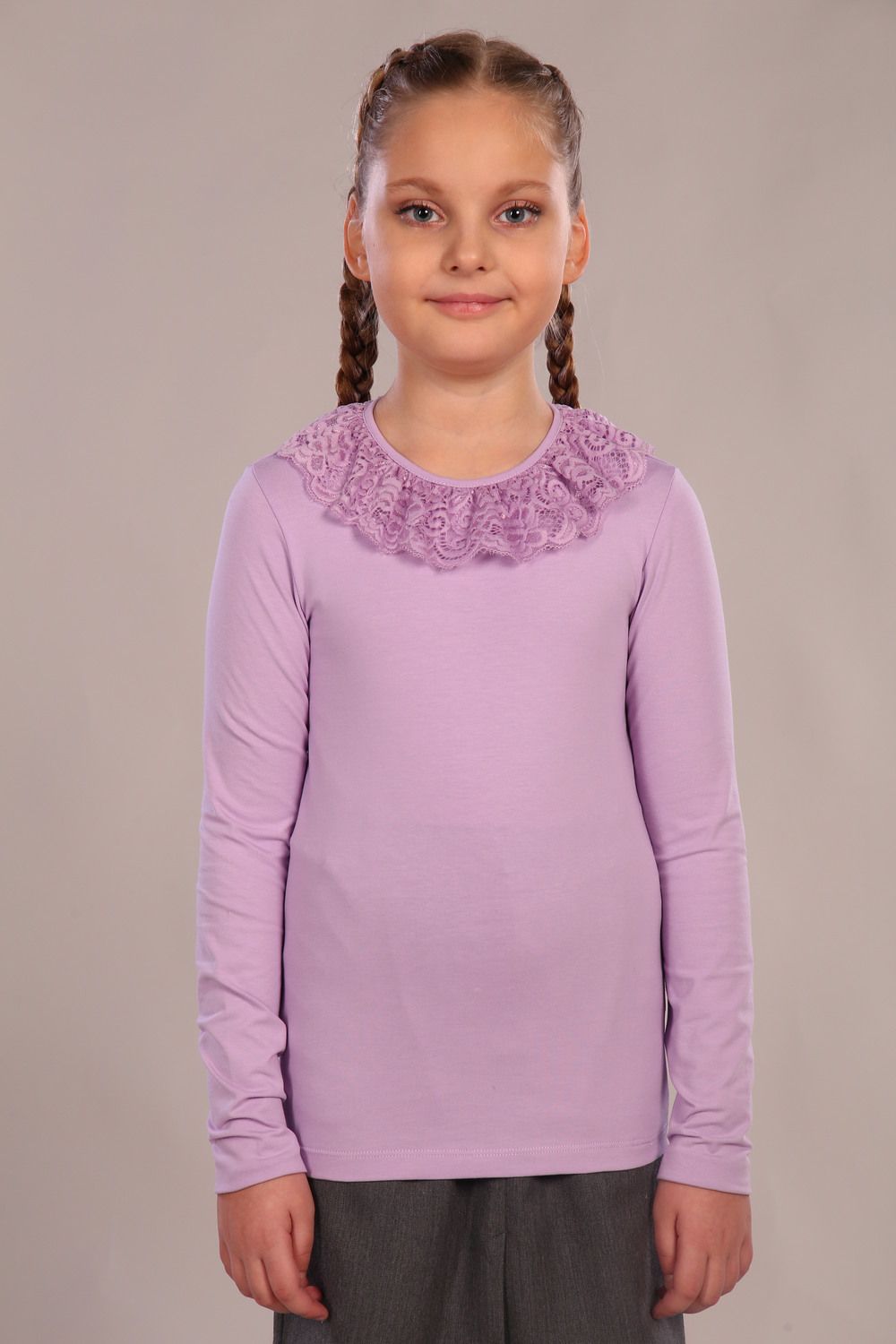Блузка для девочки Вероника 13141 - светло-сиреневый