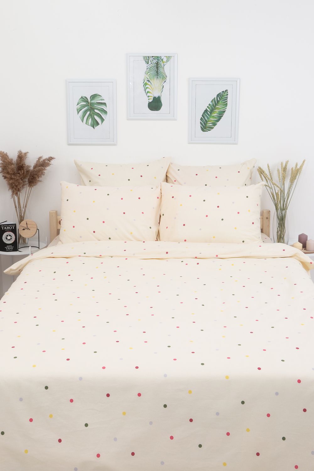 Пододеяльник поплин Цветной Элис - желтый