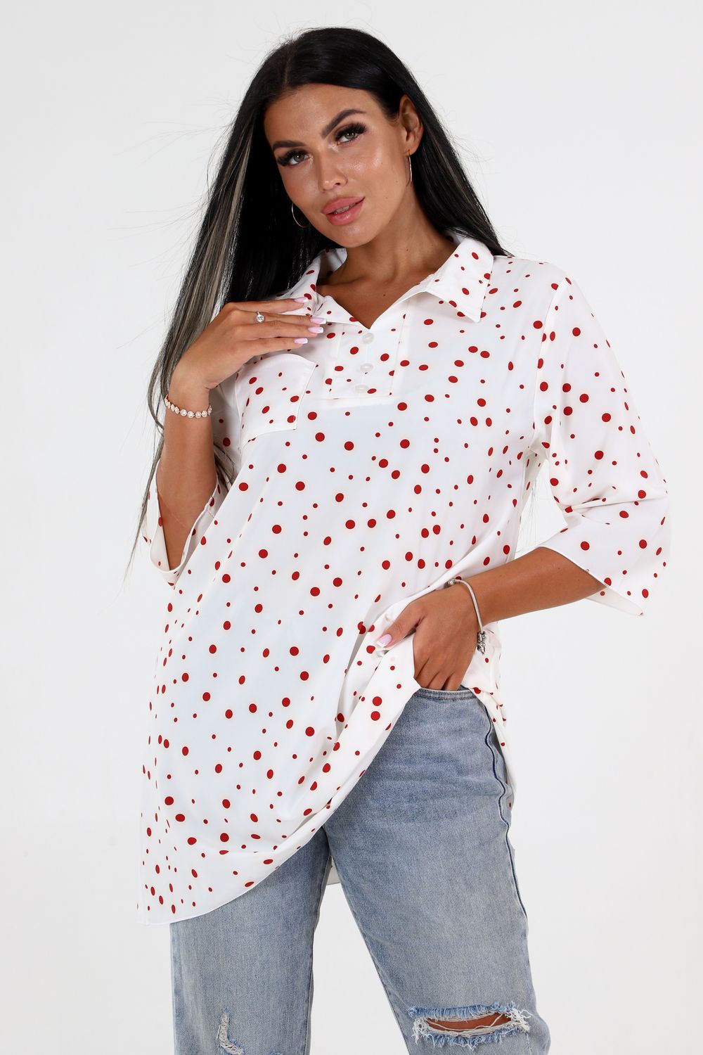 Туника 31759 - красный