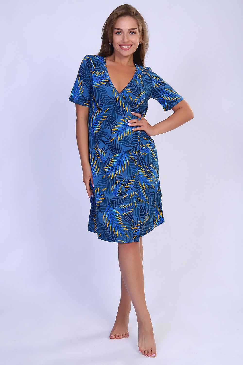 Халат 59162 - синий