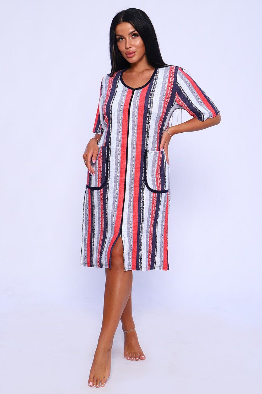 Халат махра 39031 - полоса