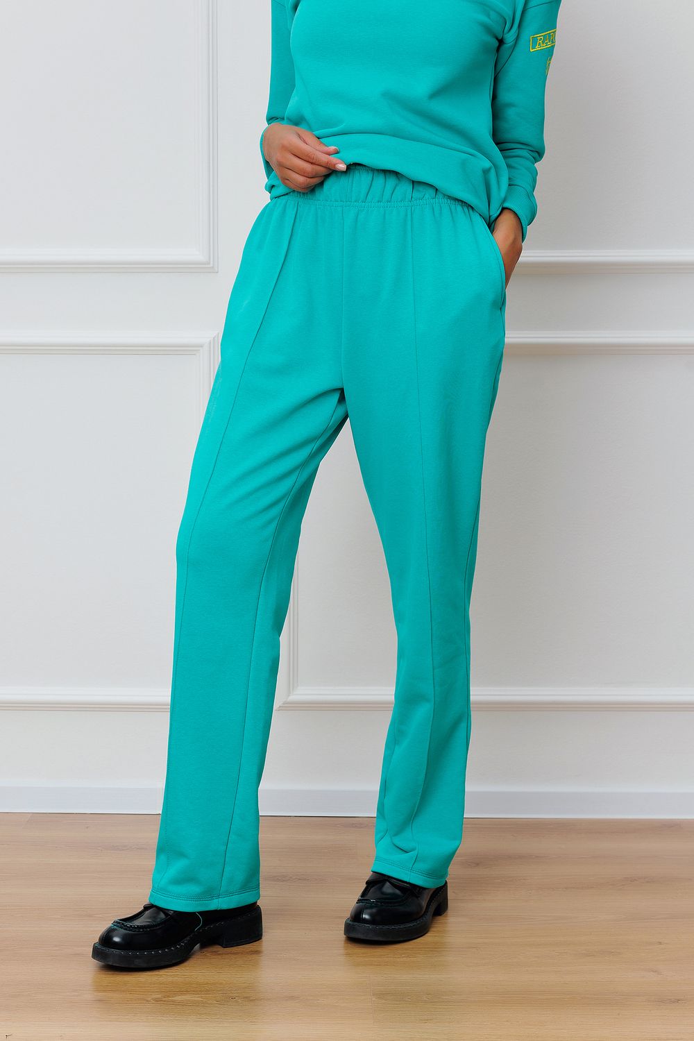 Брюки Raposa трикотажные со стрелкой 348 - зеленый