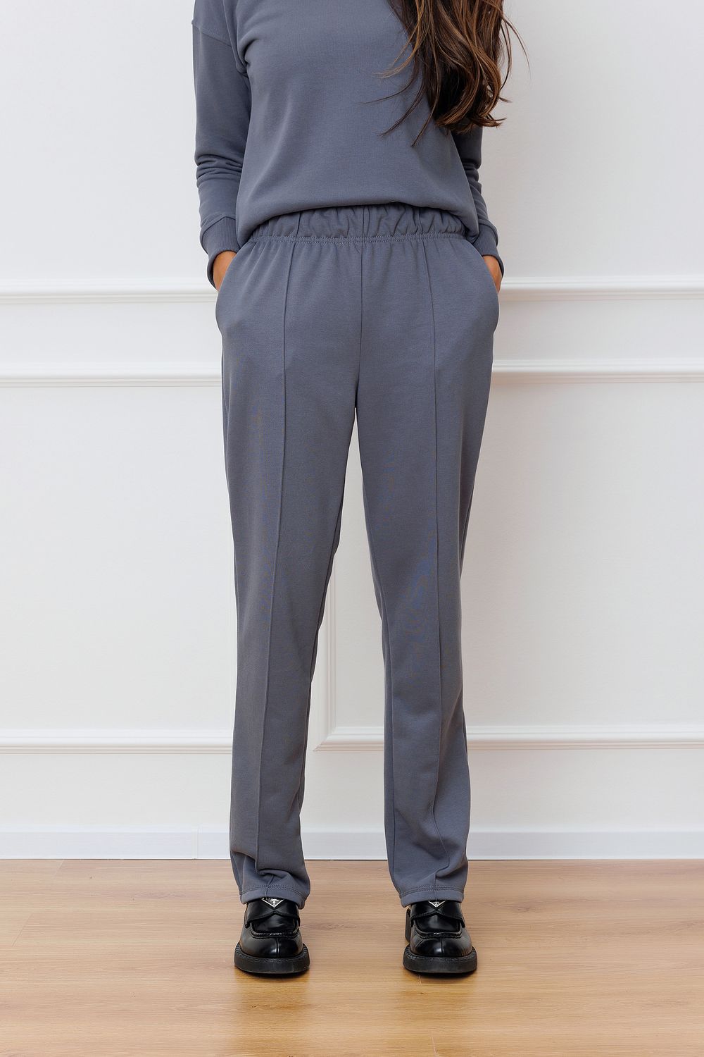 Брюки Raposa трикотажные со стрелкой 348 - серый