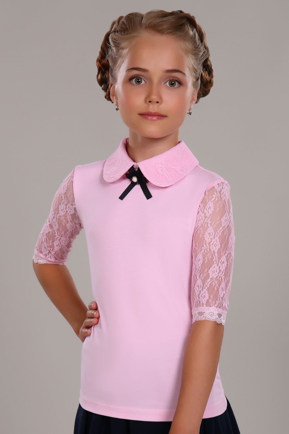 Блузка для девочки Шарлиз Арт. 13237 - светло-розовый