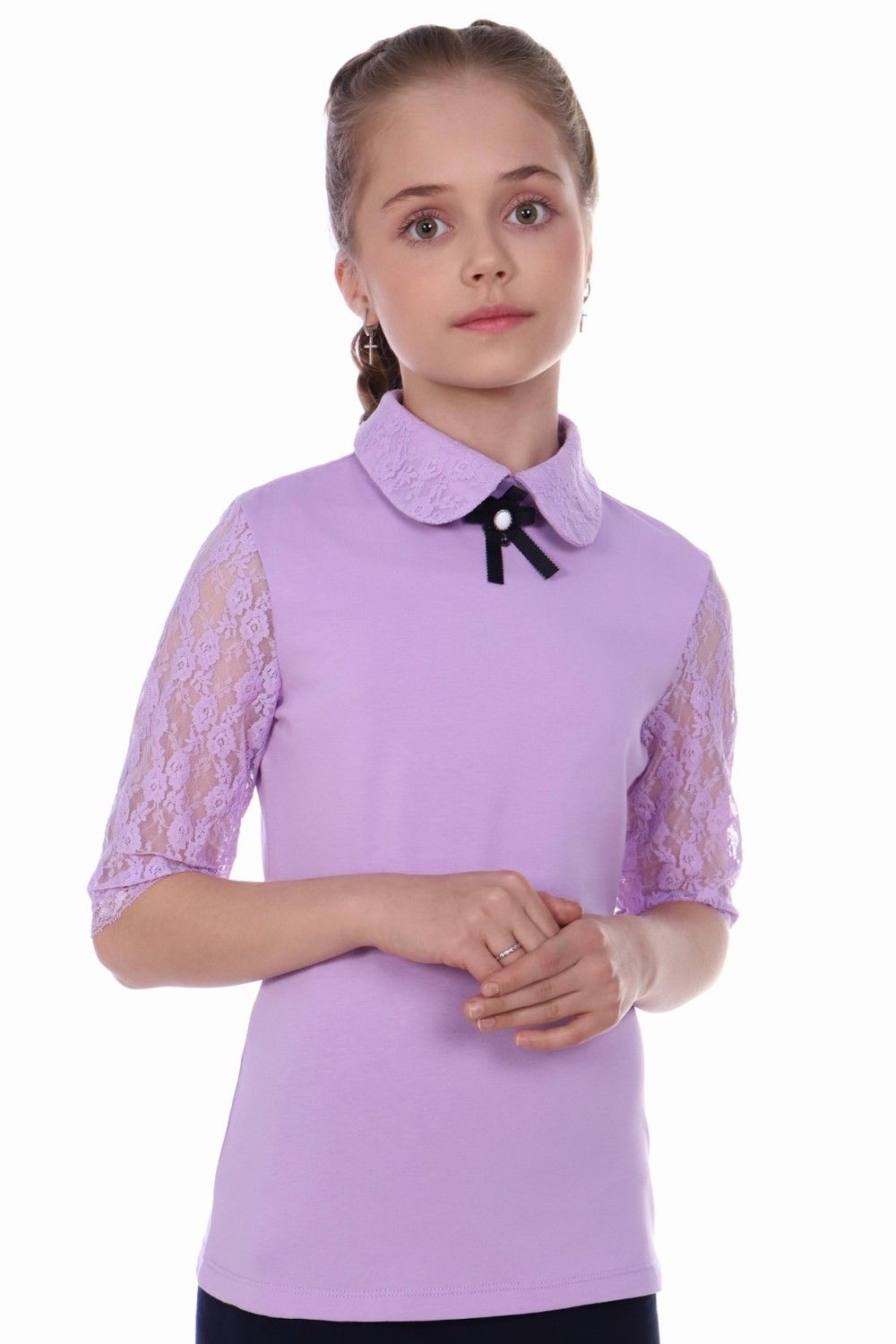 Блузка для девочки Шарлиз Арт. 13237 - светло-сиреневый