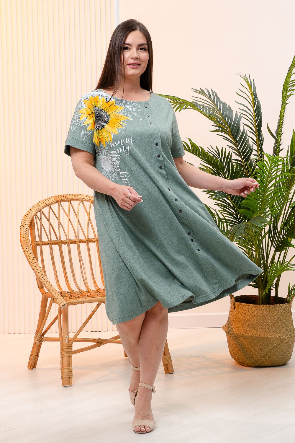 Платье 7391 - хаки