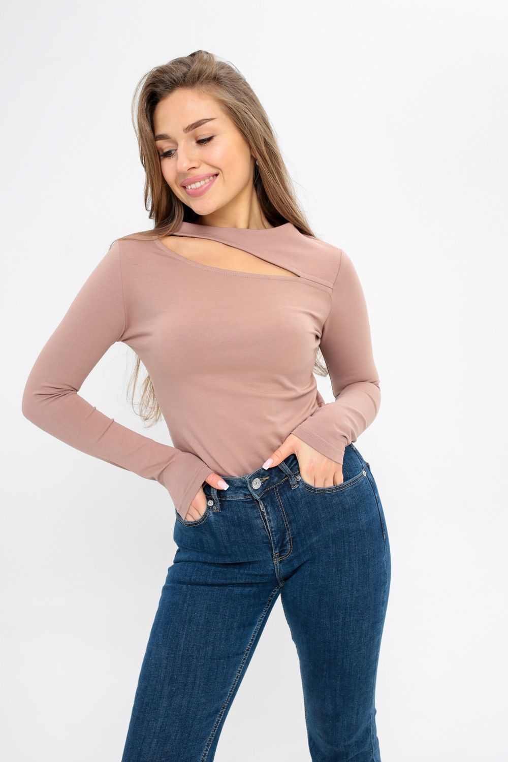 Лонгслив 100007 - лавандовый