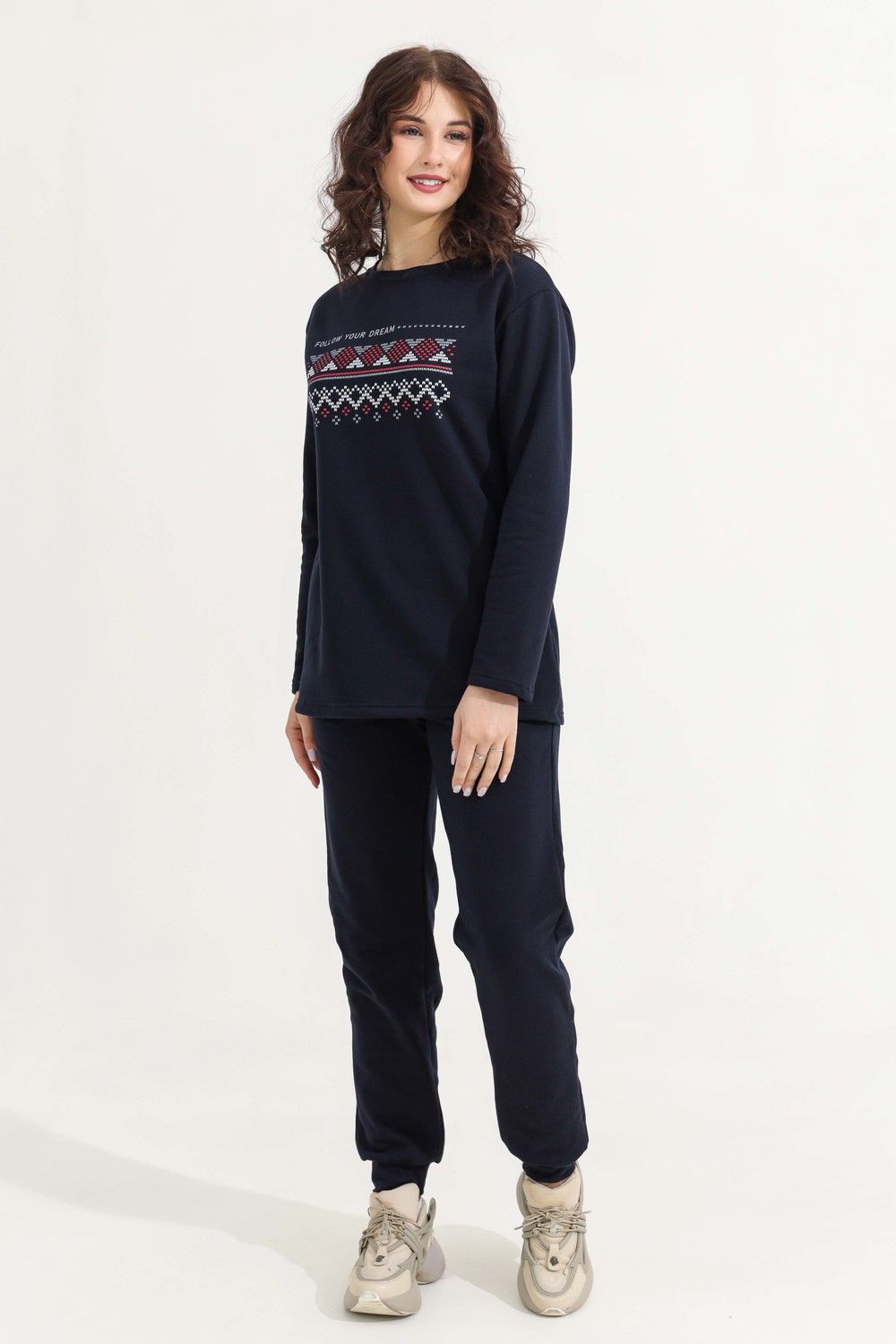 Костюм с брюками  21594 - темно-синий