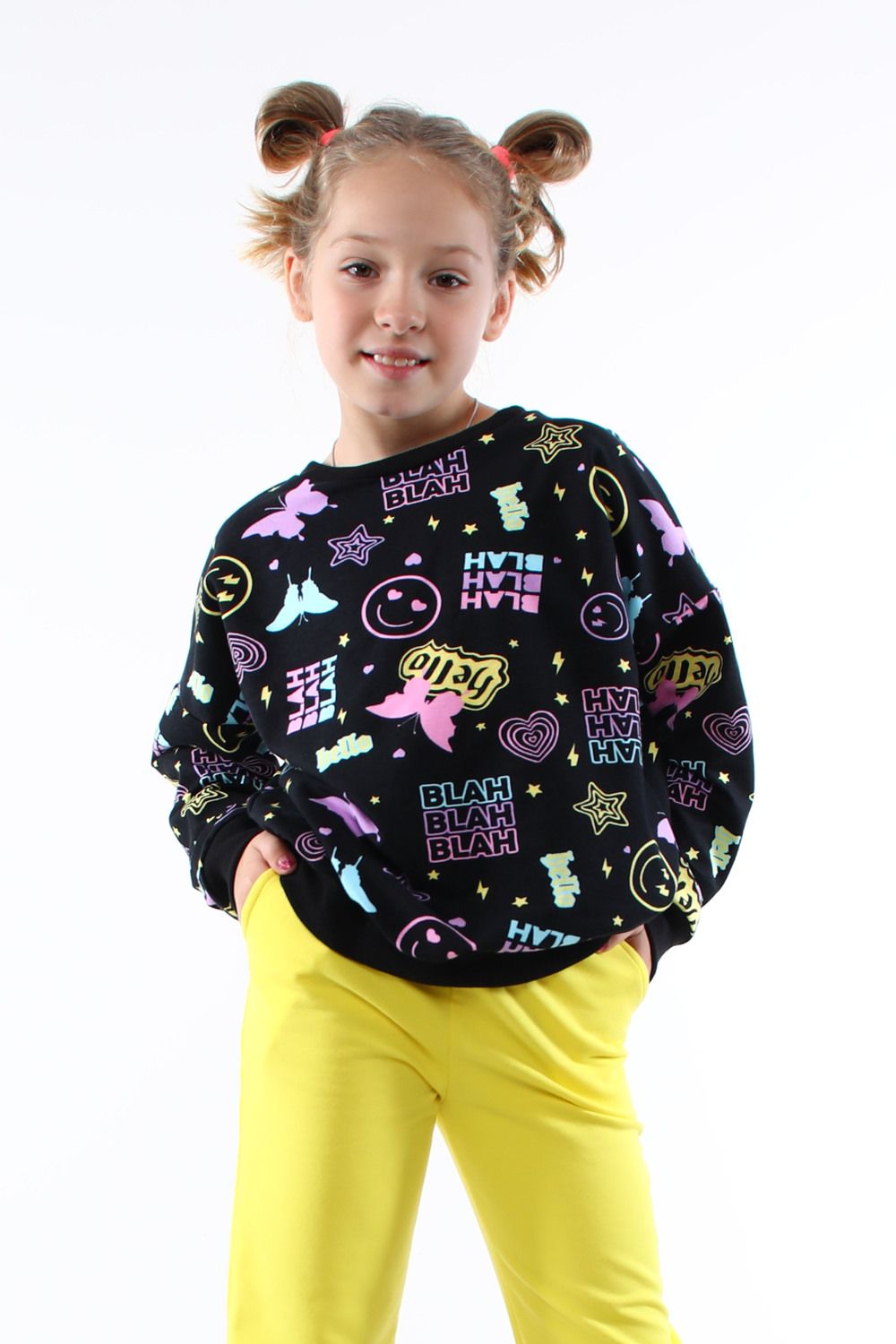 Толстовка 88024 детская - черный